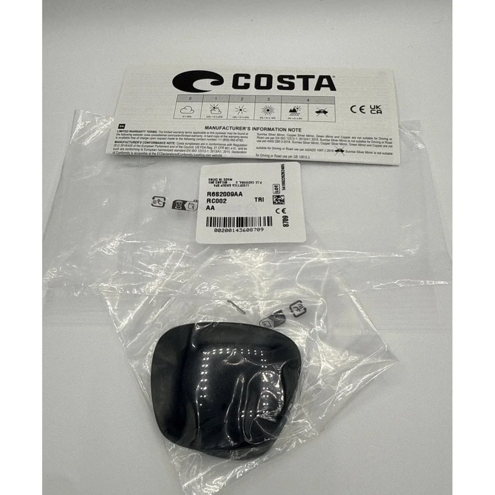 Costa Del Mar MAY 6S2009 RC002 Polarized Replacement Lenses Gray Authentic OEM